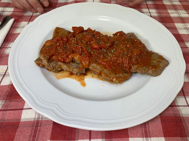 Bistec A La Pizzaiola Chef Stefano Barbato